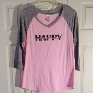 HAPPY VALENTINE JUNIOR'S BASEBALL SHIRT SIZE LARGE